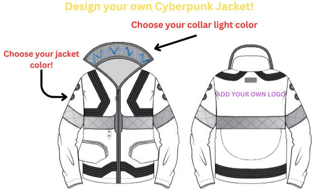 Customizable Cybernetic Maverick Jacket inspired by the David Martinez's Cyberpunk Jacket -Handmade Cosplay- Make your own Cyberpunk Jacket!