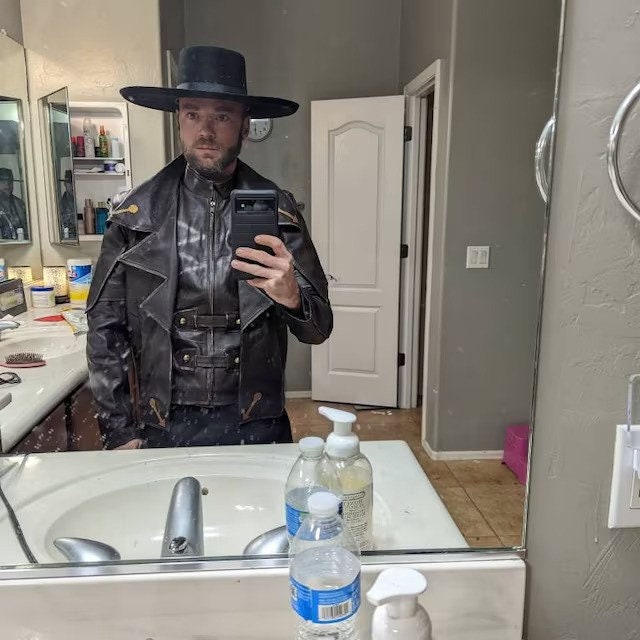 Handmade  Duro Cad Bane Leather Jacket Cosplay