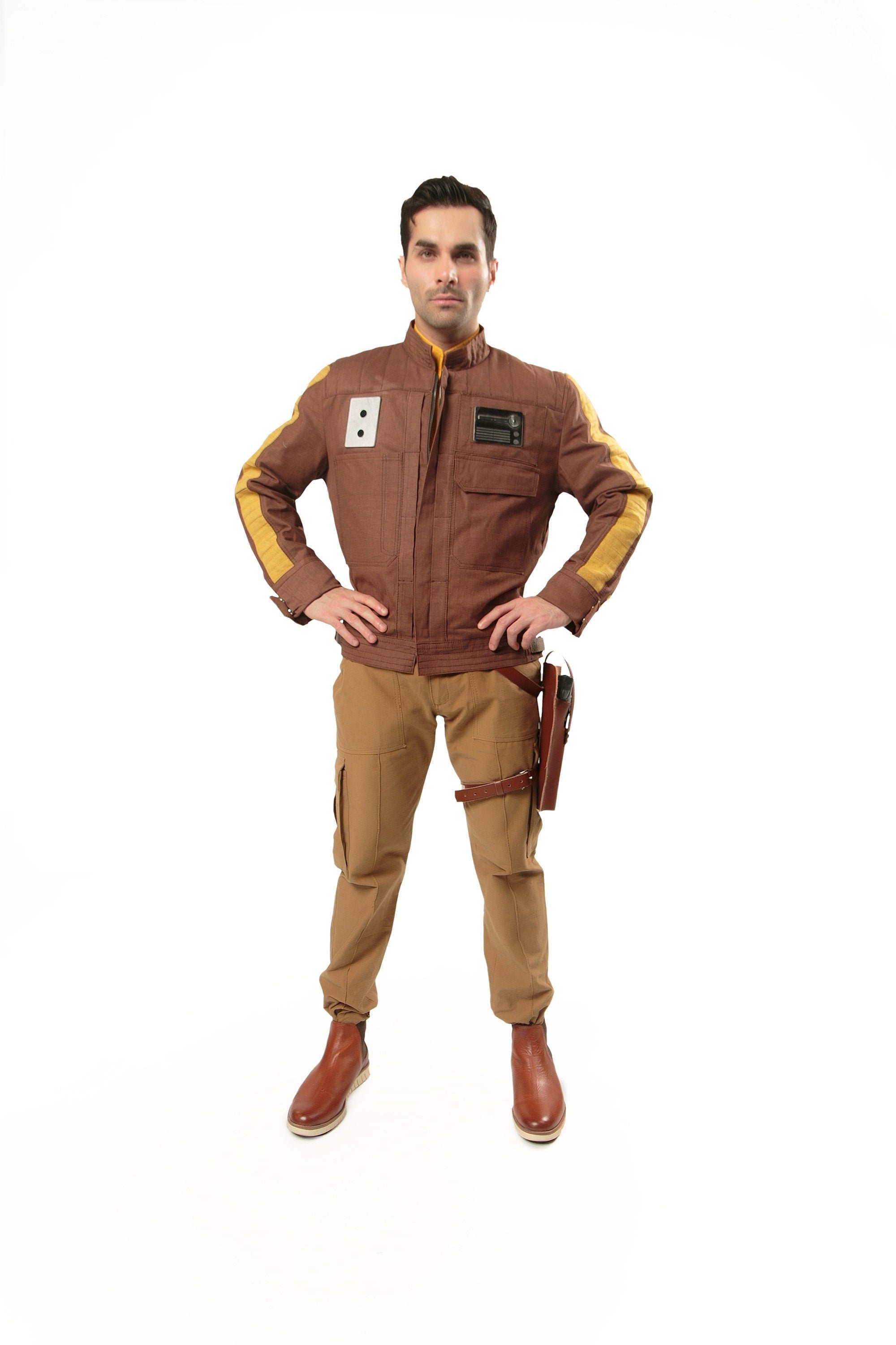 Rogue One Star Wars Captain Cassian Andor Costume - Handcrafted Cosplay Outfit by Ox & Bulls