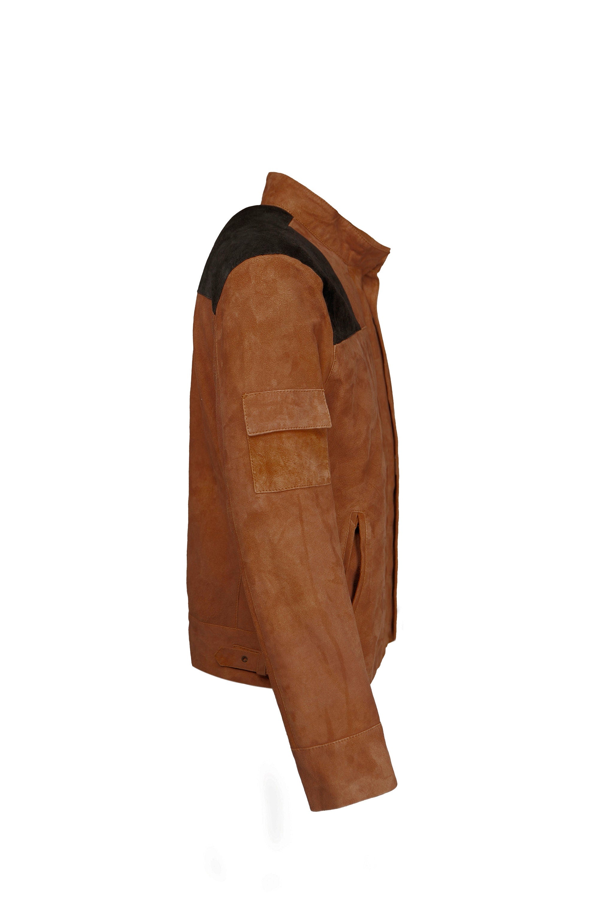 Handmade Han Solo Suede Brown Jacket handmade Cosplay Costume