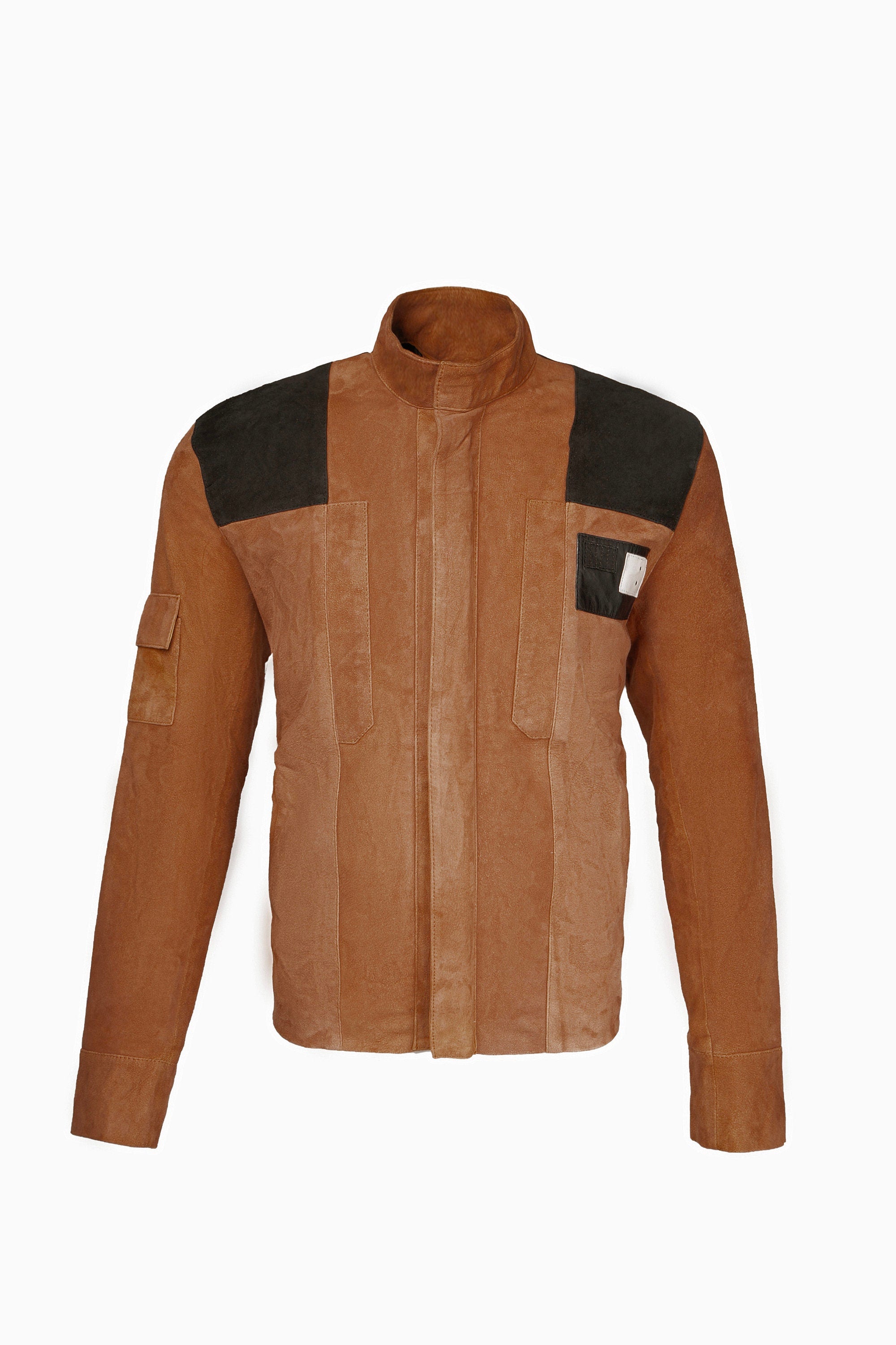 Handmade Han Solo Suede Brown Jacket handmade Cosplay Costume