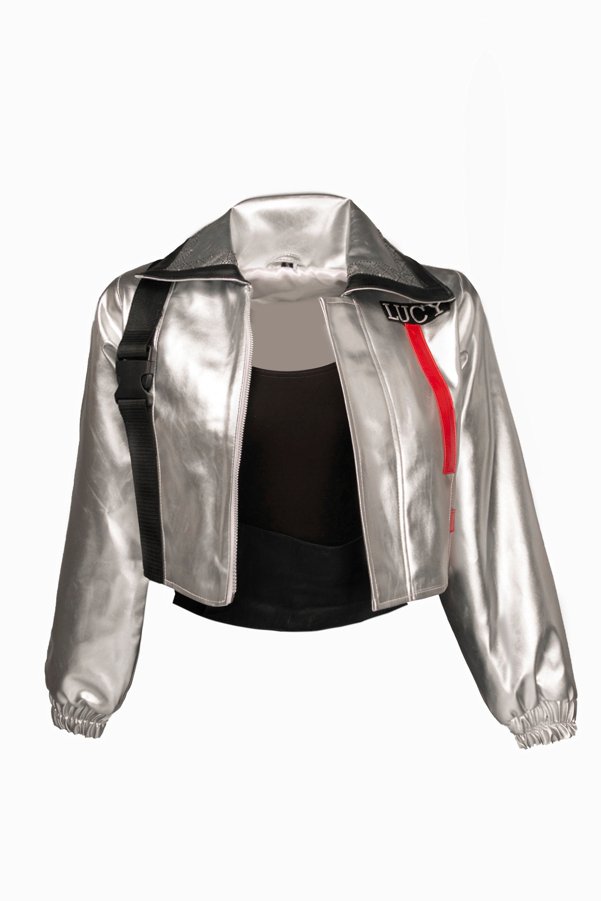 Lucy's Edgerunner Cybernetic Cosplay Jacket for Women Handcrafted by Ox and Bulls