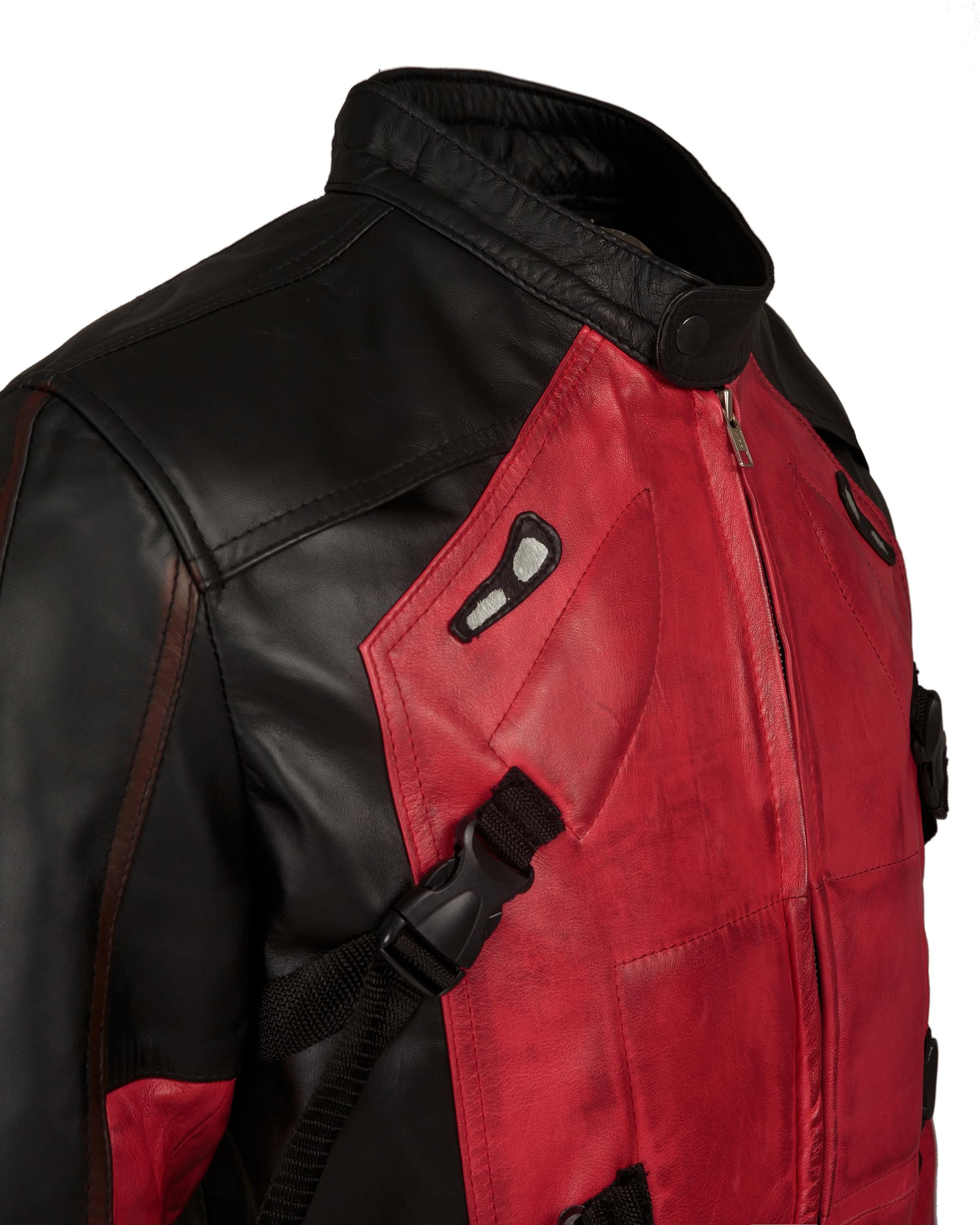 Wade Cosplay Themed Leather Jacket Designed and Handcrafted by Ox and Bulls