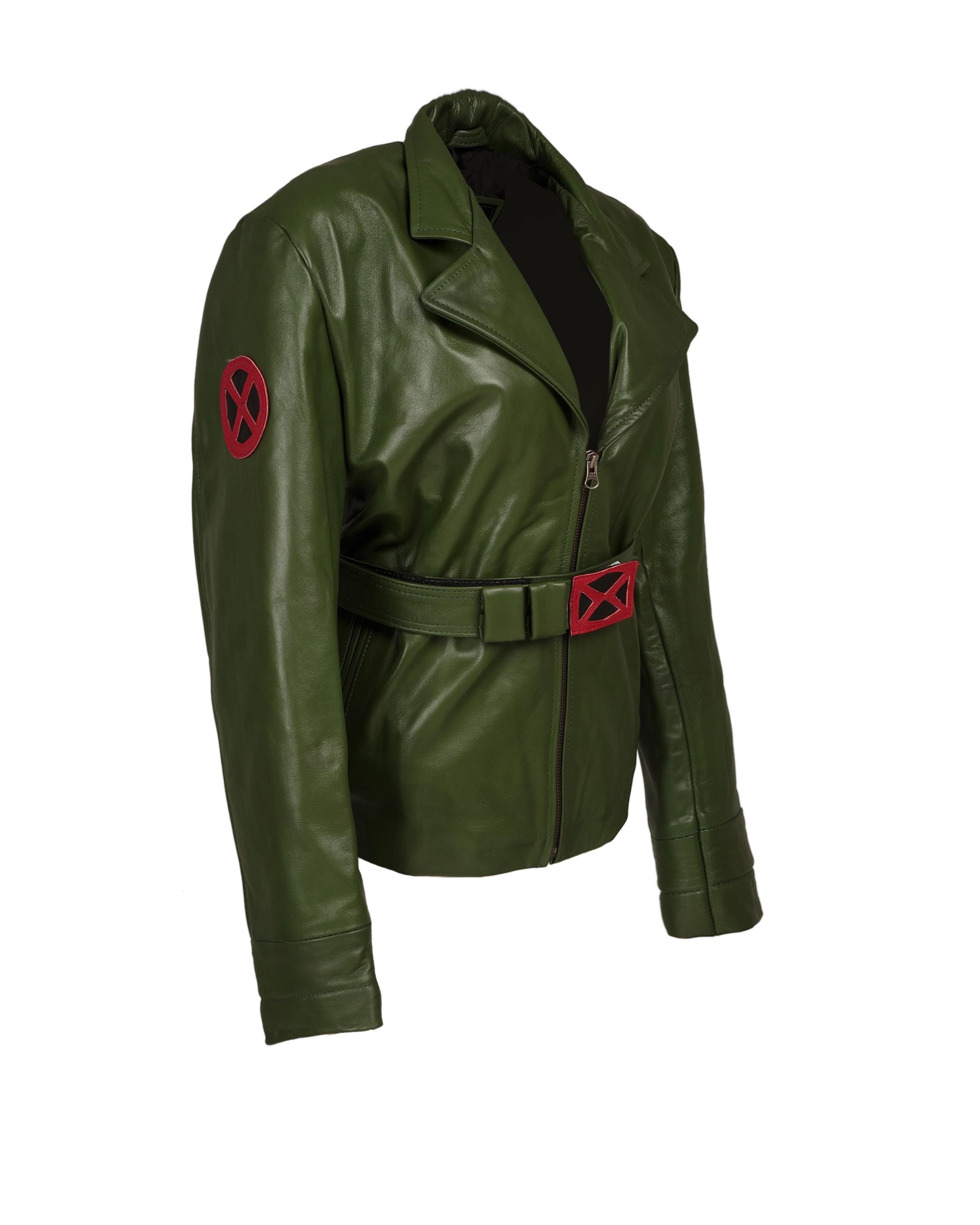 97 Rogue Green Leather Jacket Designed and Handmade by Ox and Bulls