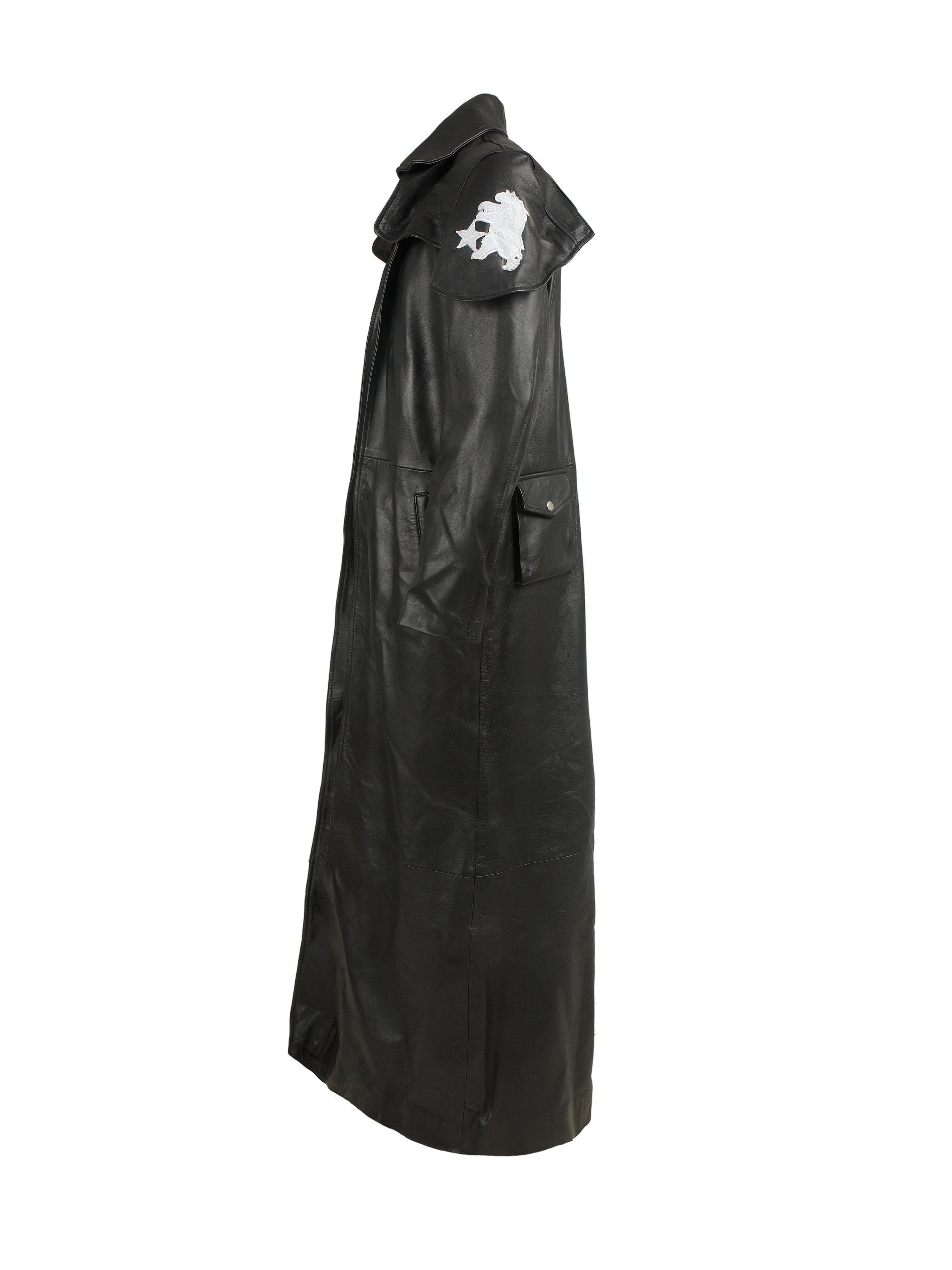 Handcrafted Fallout-Inspired A7 Black Leather Duster | New Vegas NCR Ranger Coat