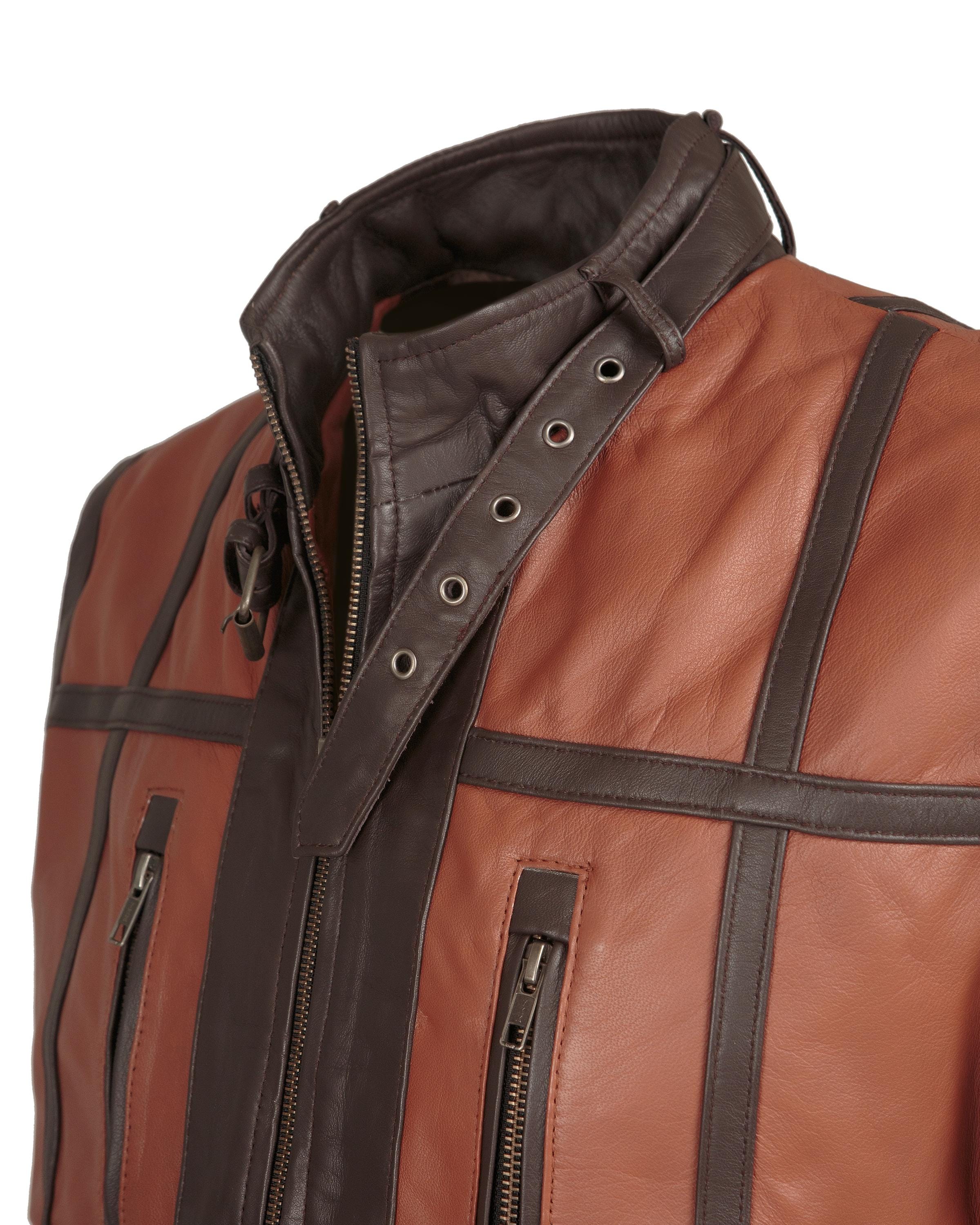 Brown Hunter's Collection Leather Vest Handcrafted by Ox and Bulls Leather