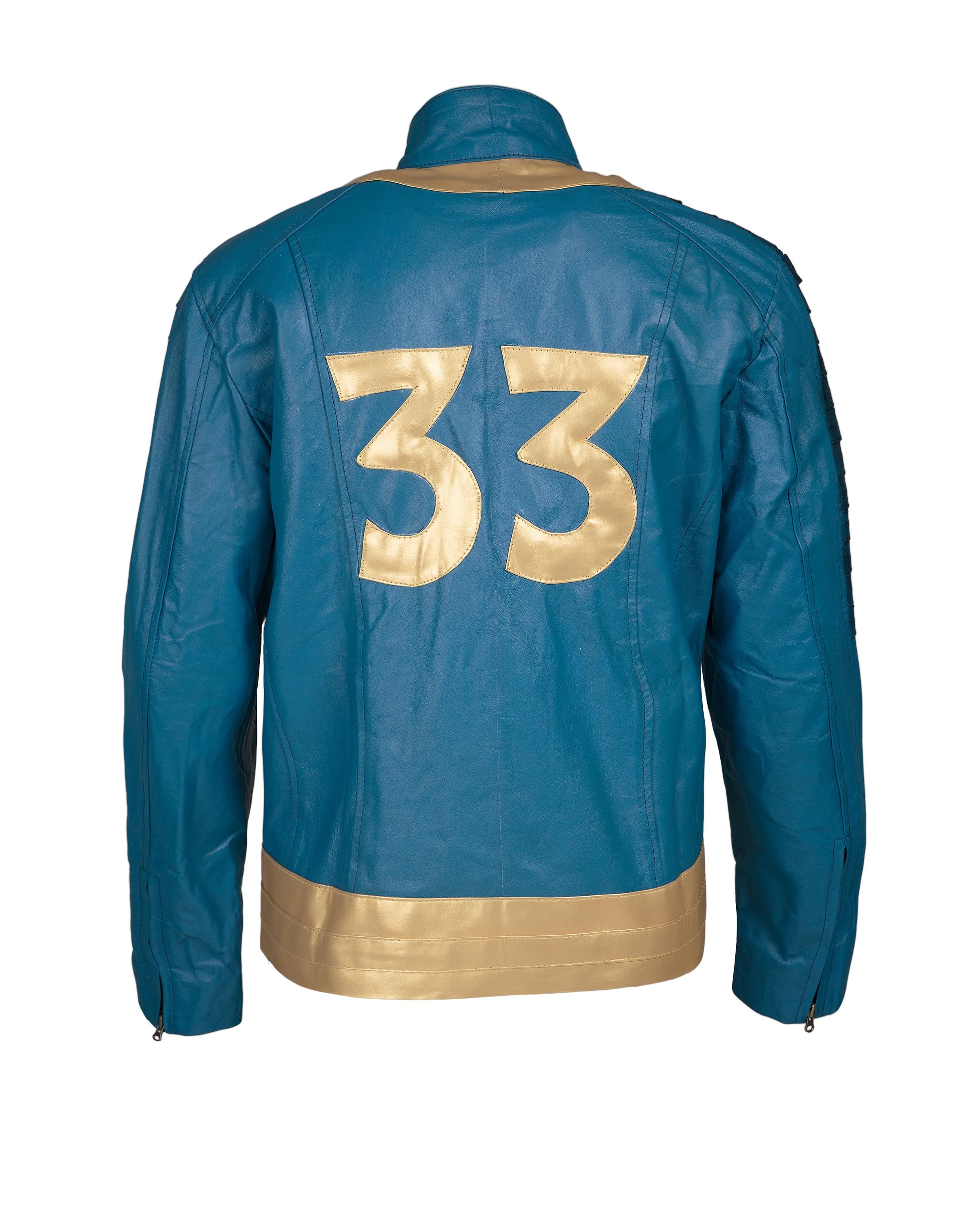 Vault 33 Faux Leather Jacket | Lucy Blue Cosplay Costume