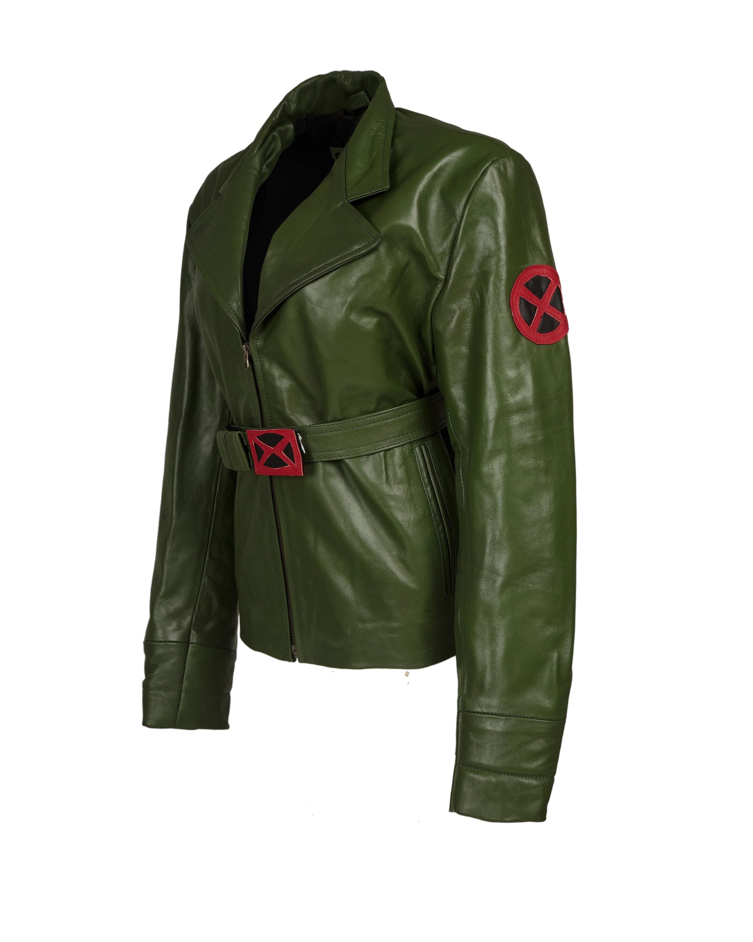 97 Rogue Green Leather Jacket Designed and Handmade by Ox and Bulls