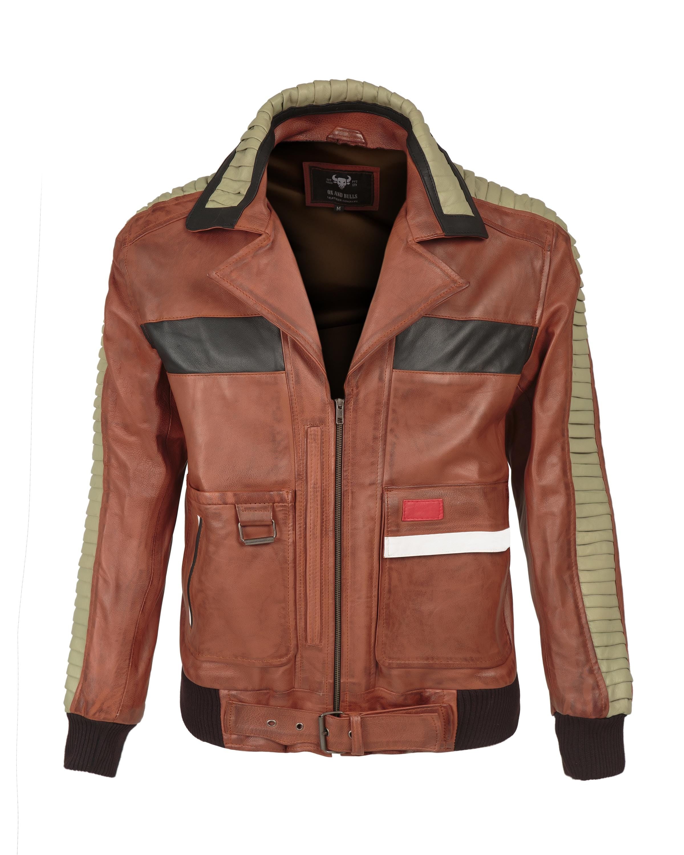 Handcrafted Sci-Fi Hero Jacket | Dark Side Transformation Cosplay Coat | Ox and Bulls Leather