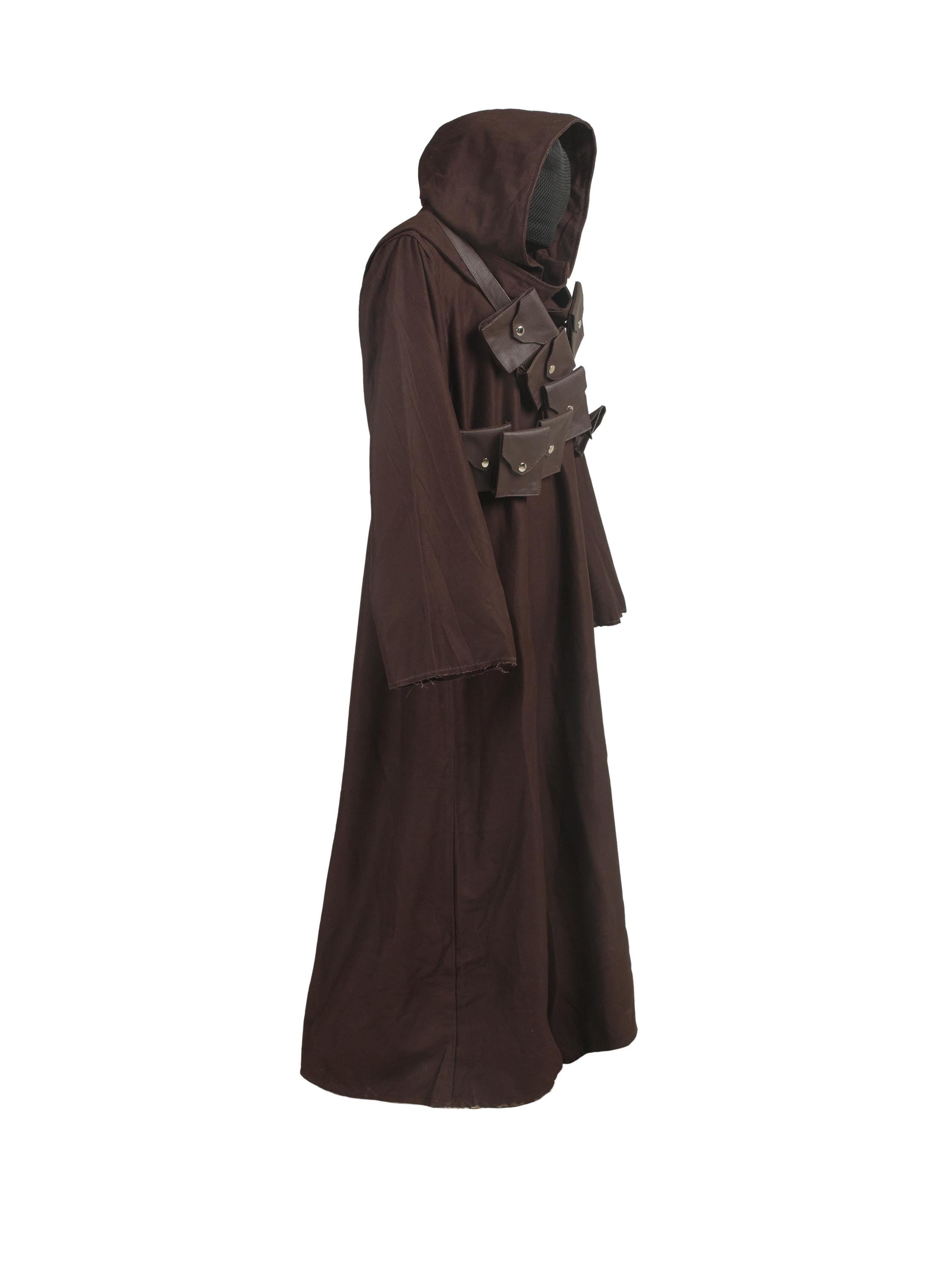 The Jedi Cloak Handcrafted Desert Nomad Cloak with Leather Chest Straps - Ox and Bulls Exclusive