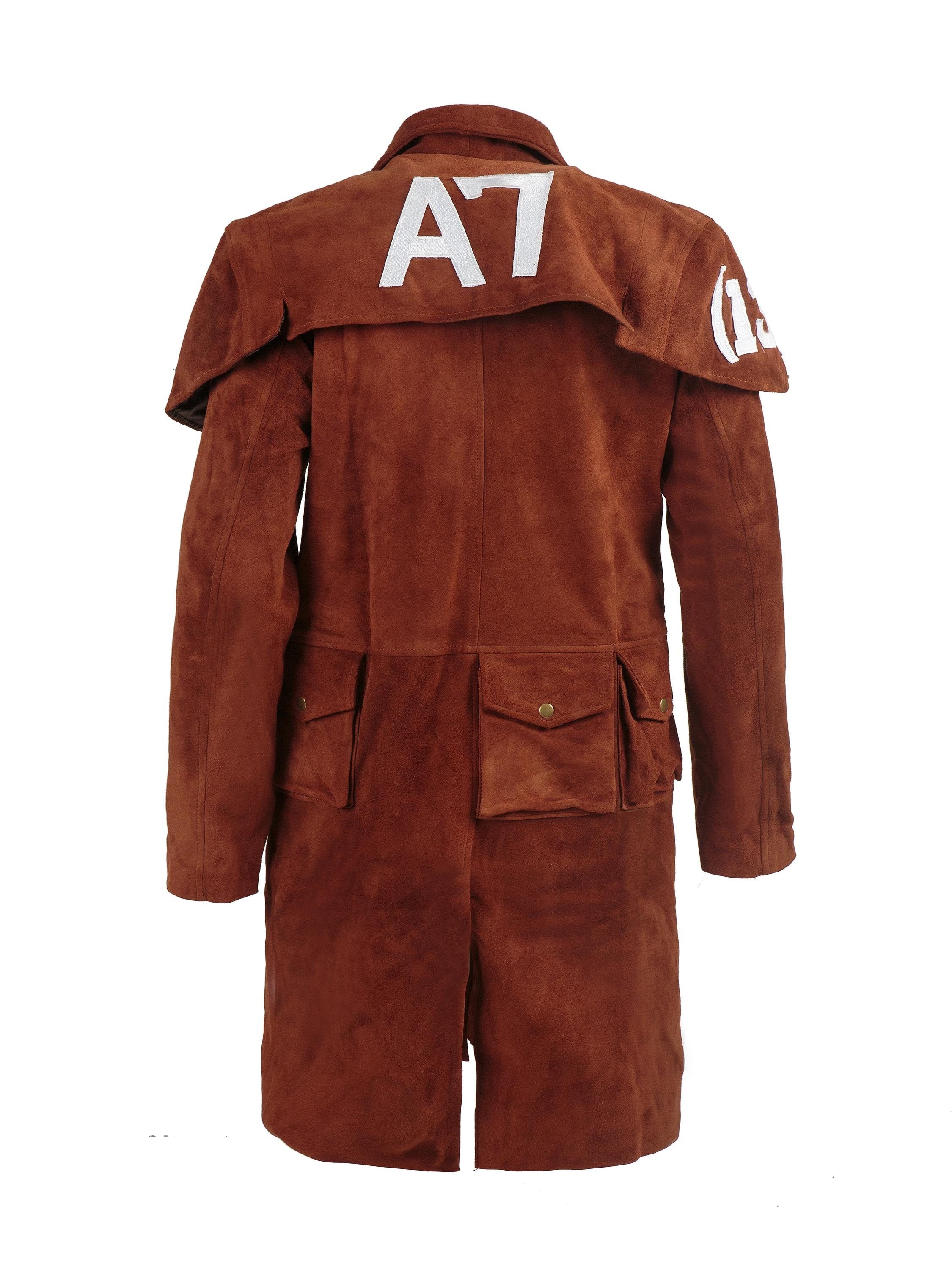 Fallout-Inspired Suede Leather Duster Coat | New Vegas NCR Cosplay