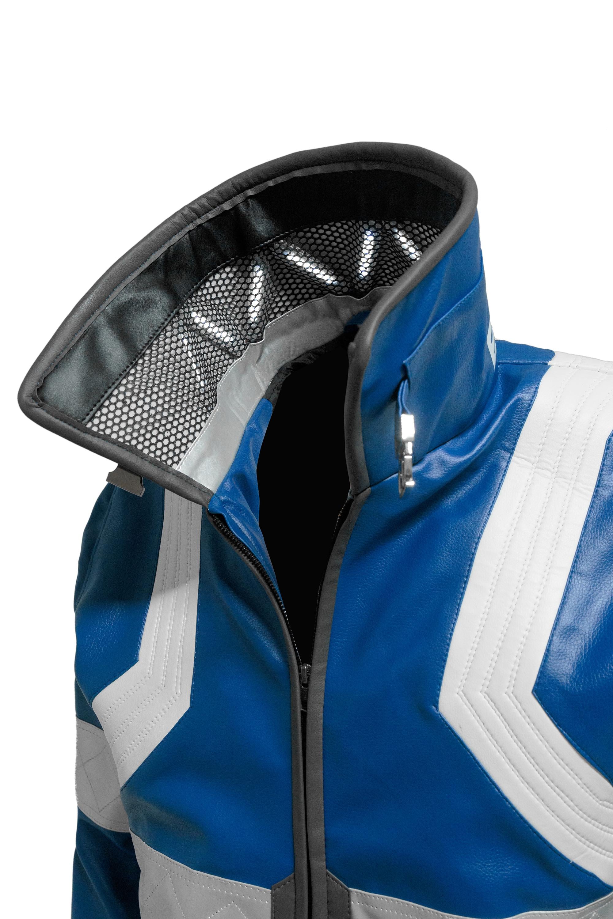 Custom Cybernetic 2077 Jacket – David Martinez Inspired Cosplay, LED Lights