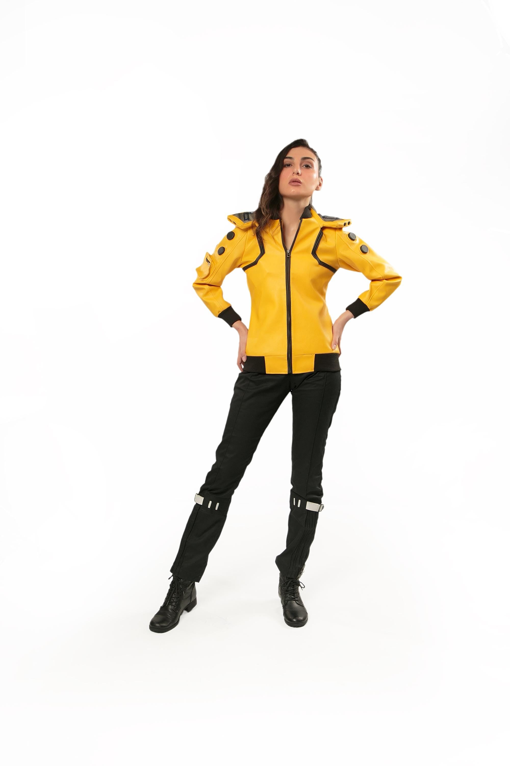 Cybernetic Lucy Jacket – Handmade Cosplay, Customizable Maverick Style
