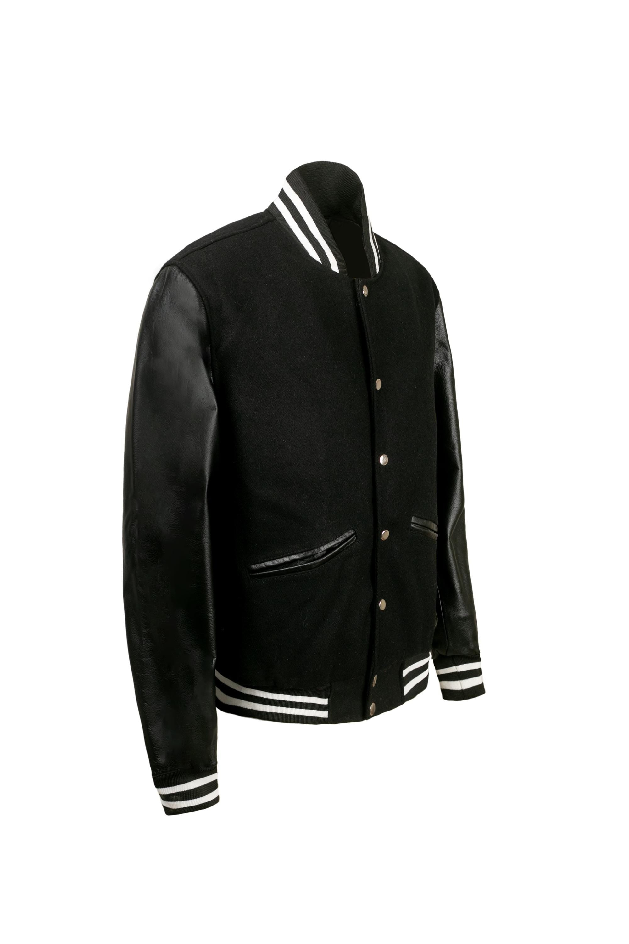 Weeknd Varsity Jacket Black and White Varsity Handmade Cosplay Customizable
