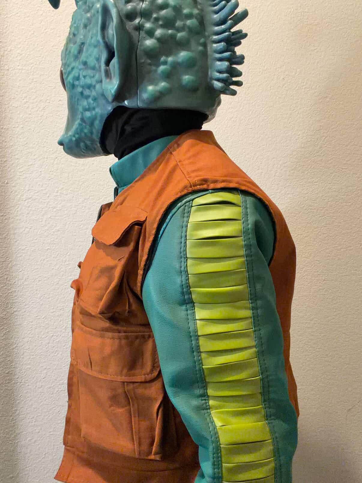 Alien Bounty Hunter Costume Suit | Sci-Fi Cantina Outfit | Outer Rim Space Alien Jumpsuit & Utility Vest | Cosplay