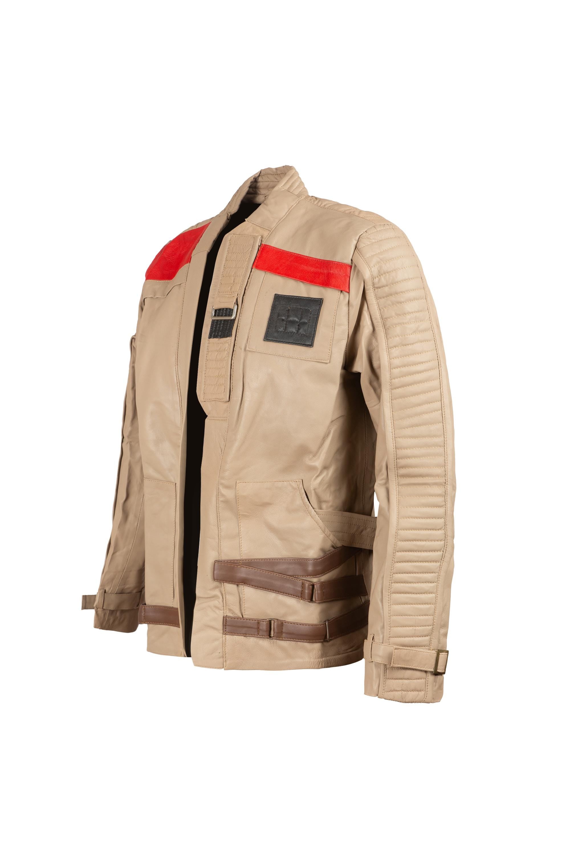 Resistance Pilot Inspired Leather Jacket, Sci-Fi Jacket, Futuristic Jacket, Handmade Cosplay Outfit by Ox and Bulls