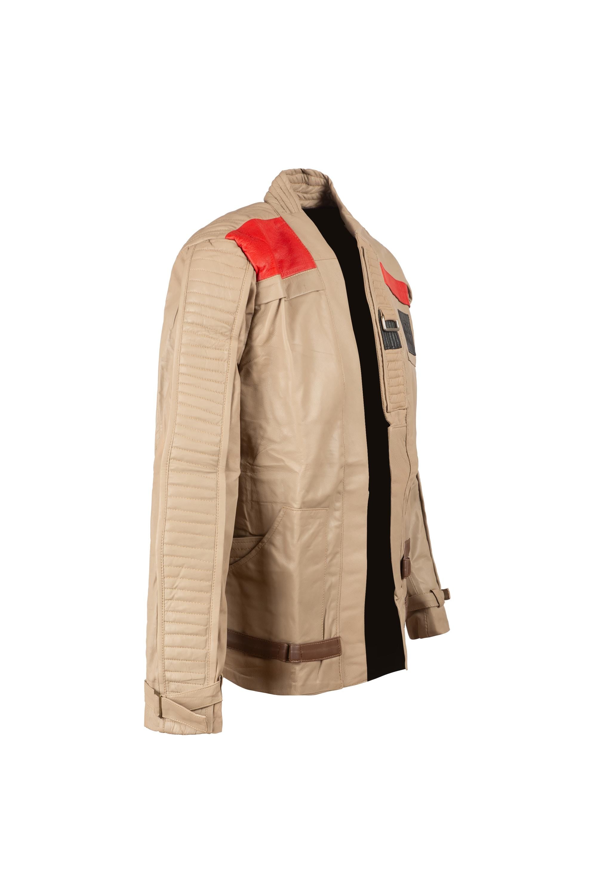 Resistance Pilot Inspired Leather Jacket, Sci-Fi Jacket, Futuristic Jacket, Handmade Cosplay Outfit by Ox and Bulls
