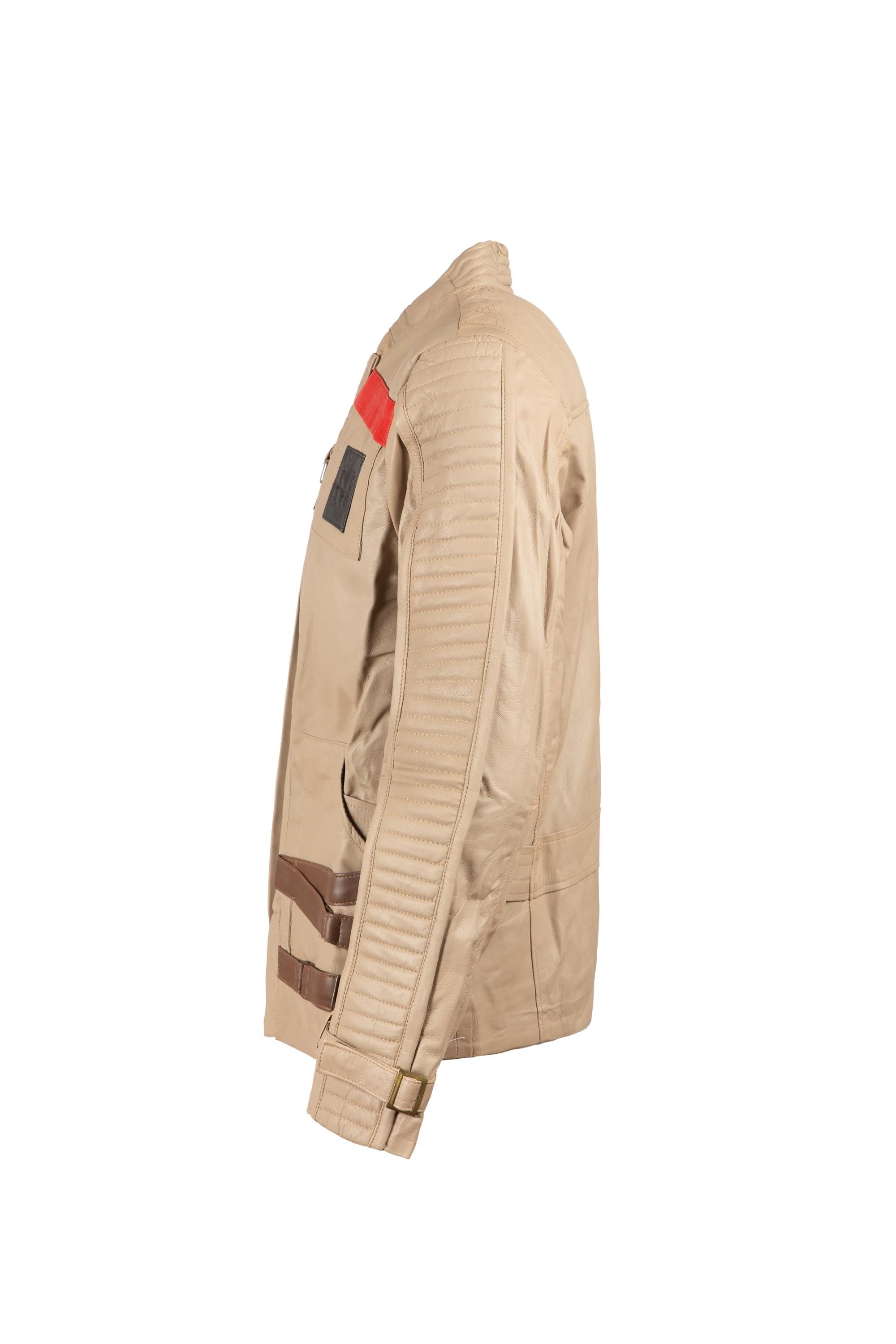 Resistance Pilot Inspired Leather Jacket, Sci-Fi Jacket, Futuristic Jacket, Handmade Cosplay Outfit by Ox and Bulls