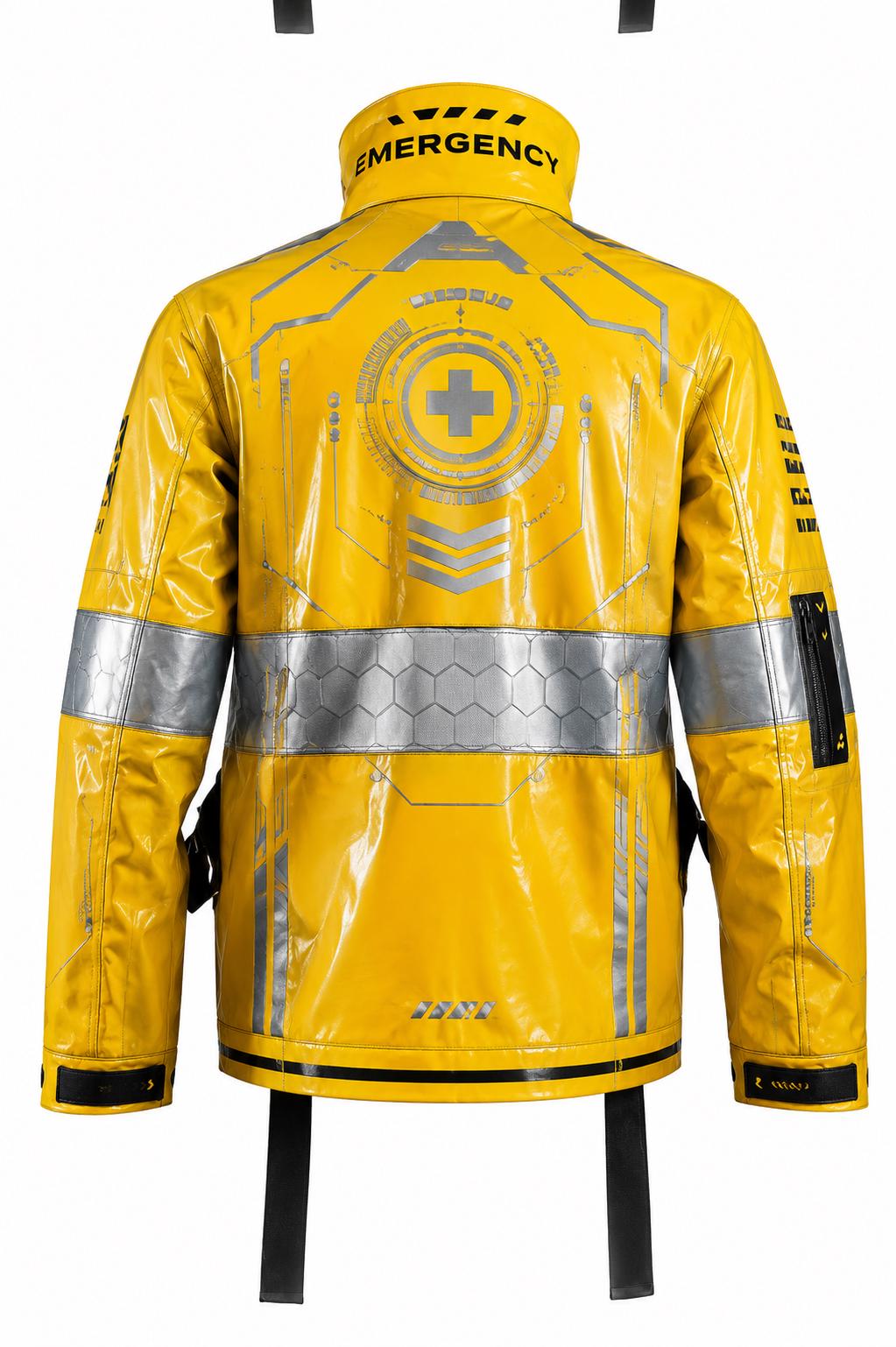 Customizable Cybernetic Maverick Jacket – David Martinez Inspired Cyberpunk Cosplay