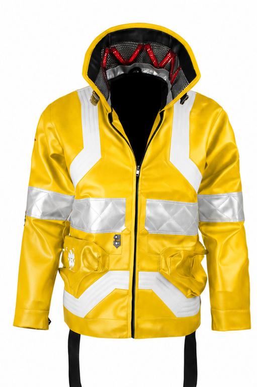 Customizable Cybernetic Maverick Jacket – David Martinez Inspired Cyberpunk Cosplay