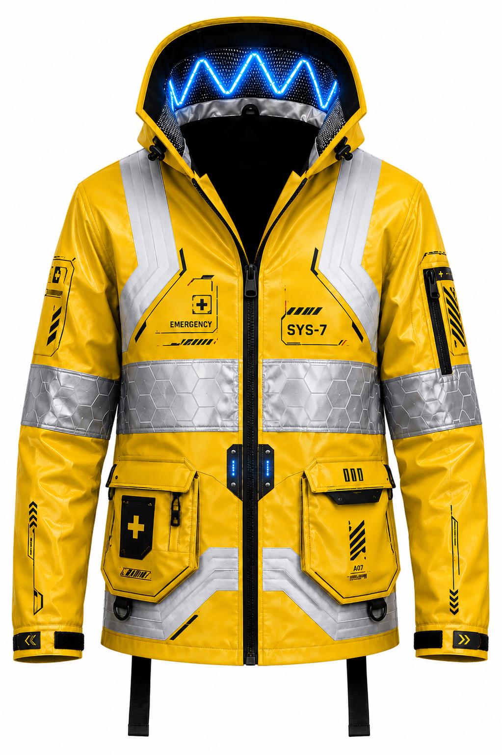 Customizable Cybernetic Maverick Jacket – David Martinez Inspired Cyberpunk Cosplay