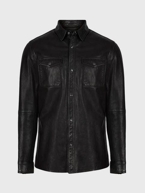 Handmade  Lionelo leather shirt jacket