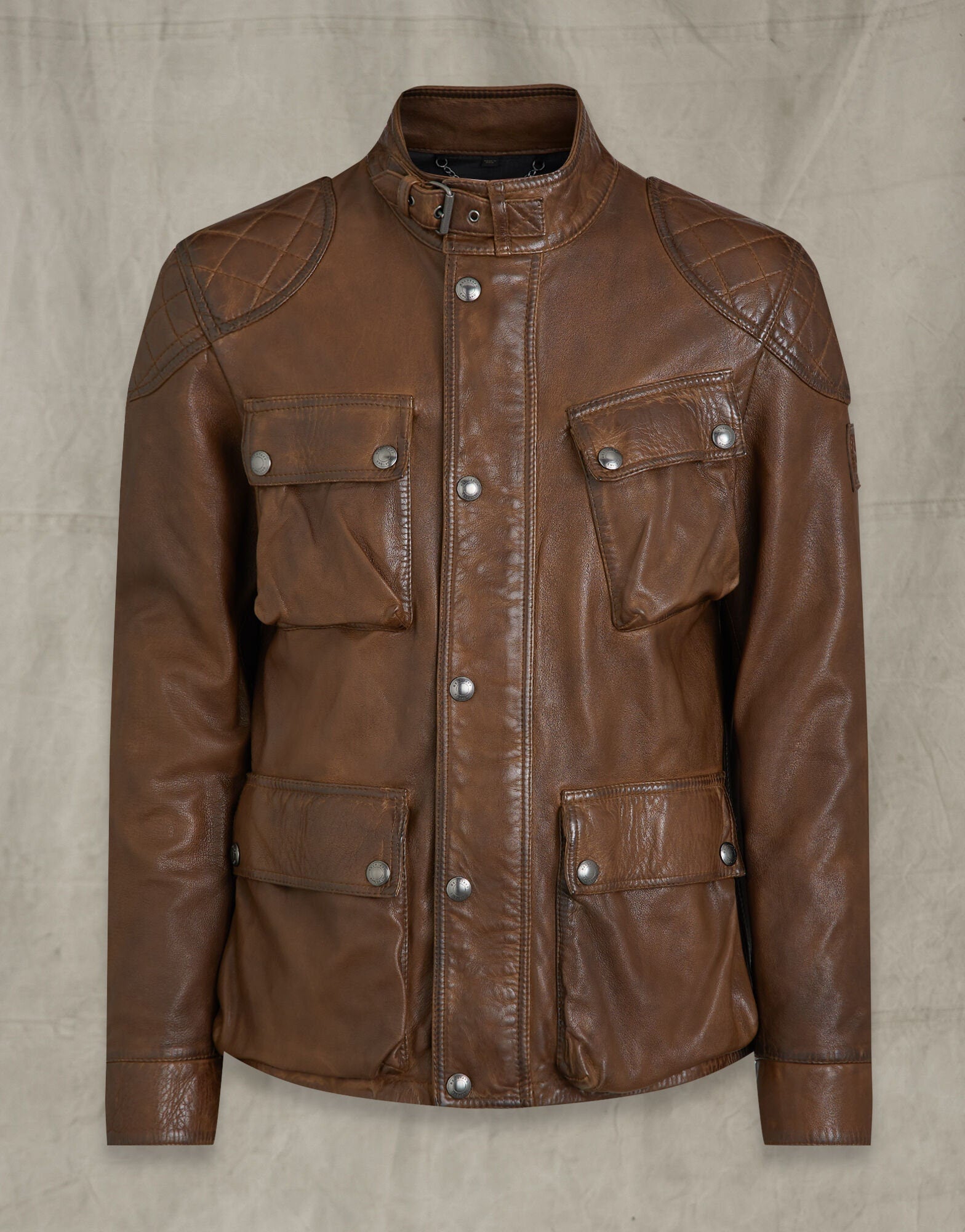 Handmade  Fieldbrook Brown Leather Jacket