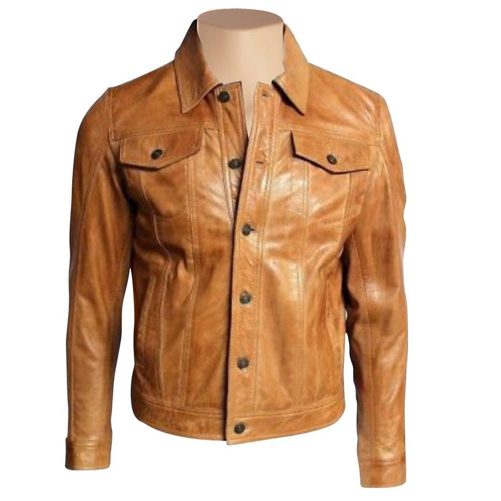 Handmade  Glovers Tan Leather Shirt