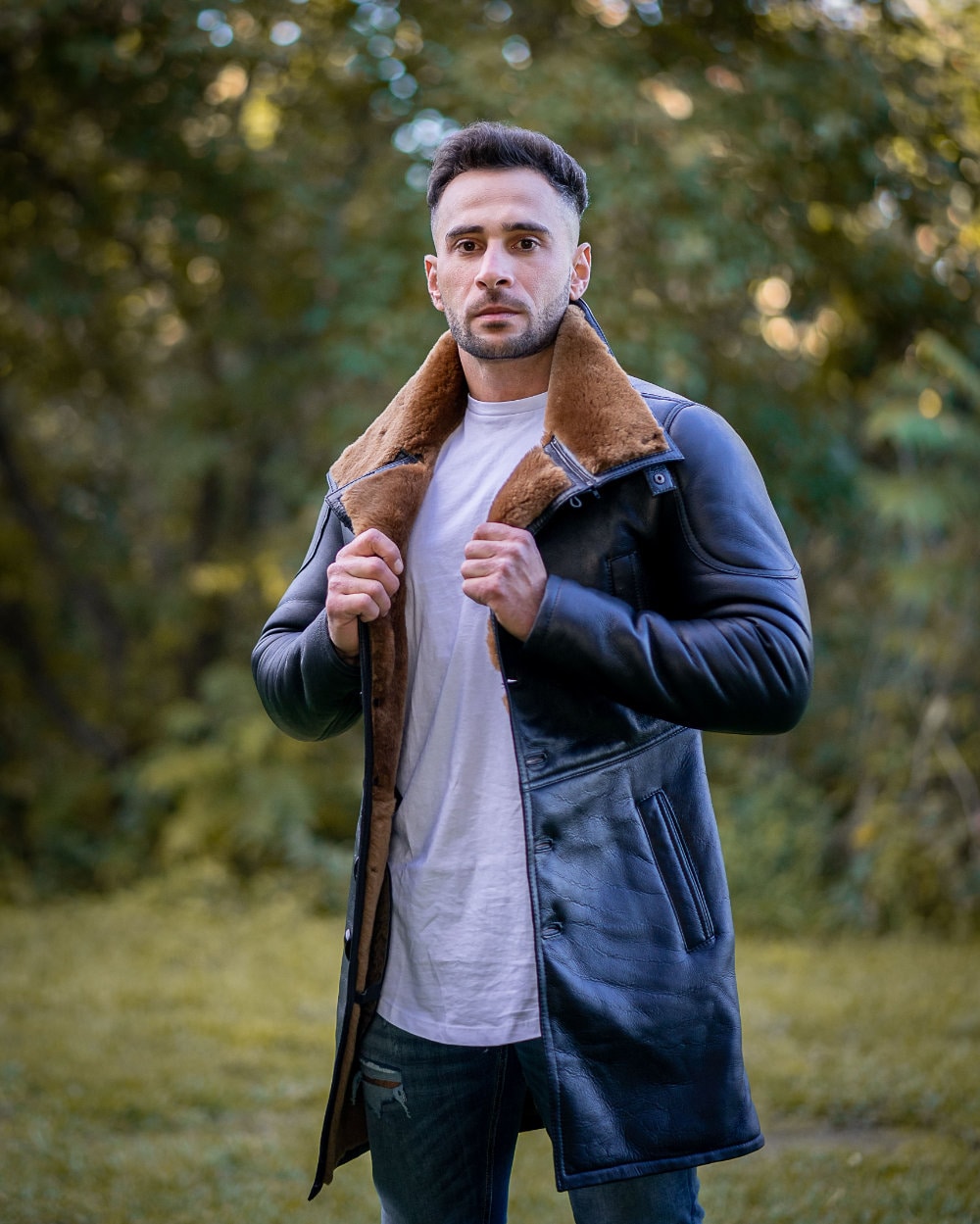 Handmade  Shearling Coat Inspired By Ryan Gosling's Blade Runner 2049 Trench Coat