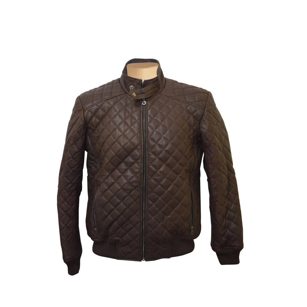 Handmade Edmund's Brown Checkered Jacket