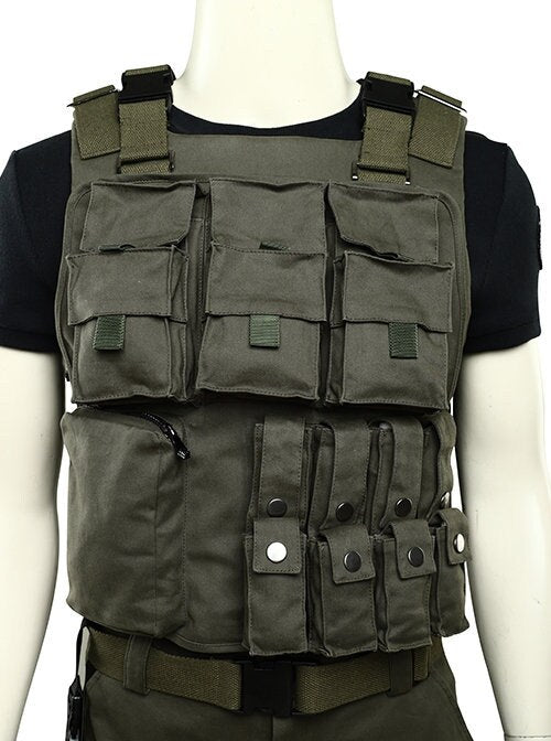 Resident Evil 3 Remake Biohazard RE 3 Carlos Oliveira Halloween Cosplay Costume Outer Vest