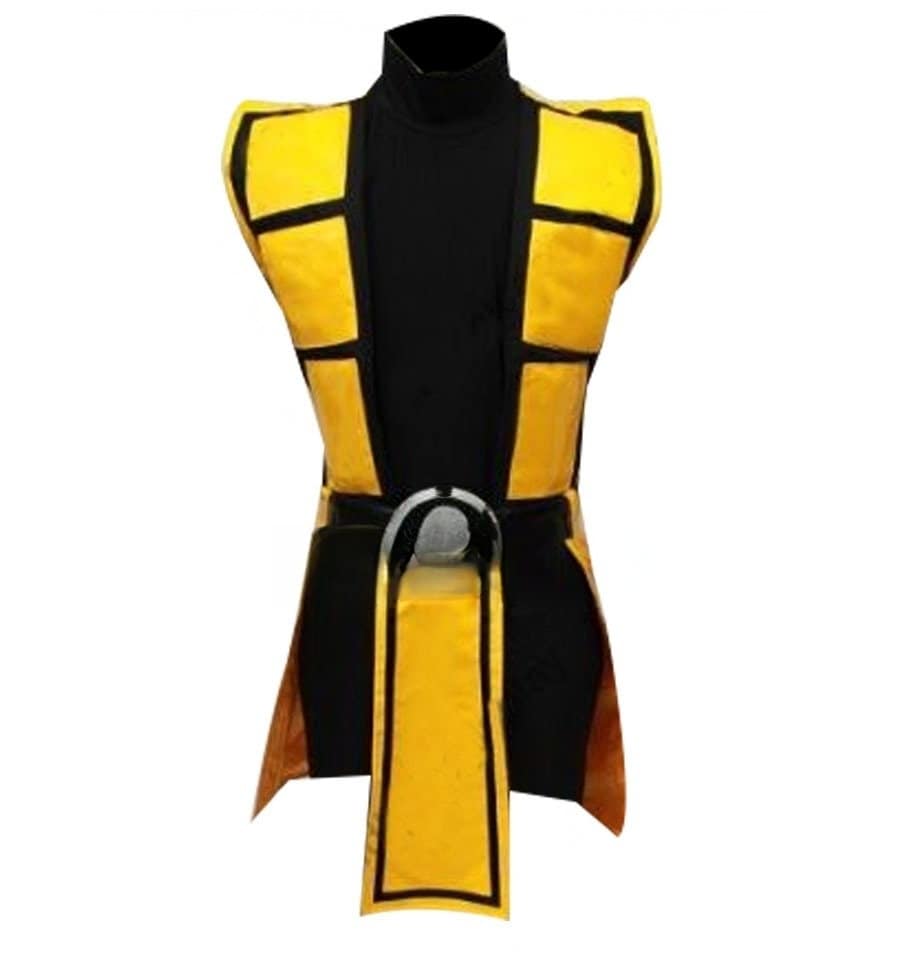 Handmade Scorpion Mortal Kombat Cosplay Vest and Outfit.