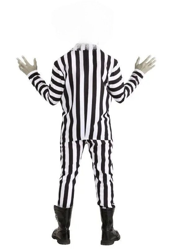 Black and White Stripe Suit - Inspired by the 80'S movie Beetlejuice