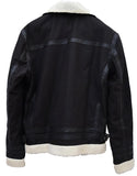 Handmade B3 Aviation Synthetic Fur Bomber Jacket Leather Coat